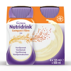 Nutridrink Compact Fibre næringsdrikk vanilje 4x125 ml