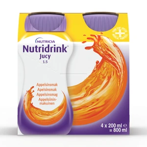 Nutridrink Jucy næringsdrikk appelsin 4x200 ml