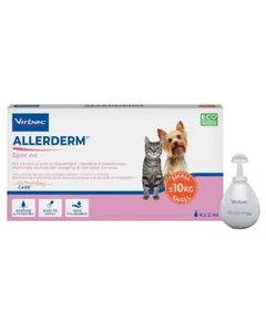 Allerderm Spot-On S til hund og katt opptil 10 kg 6x2 ml