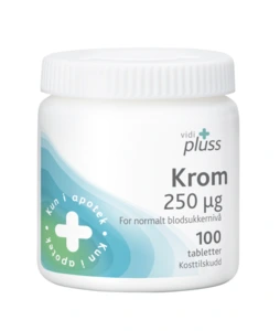 Vidi pluss krom tab 250 mikrog, 100 stk