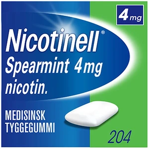 Nicotinell medisinsk tyggegummi med fruktmintsmak 4 mg