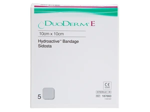 Duoderm E Hydrokolloid bandasje 10 x 10 cm 5 stk