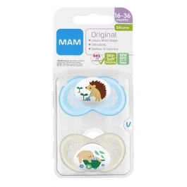 MAM Original narresmokk 16-36 måneder blå 2 stk