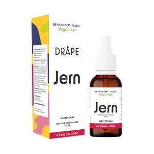 Dråpe flytende jern 4,5 mg/dråpe mentolsmak 30 ml
