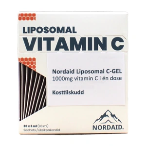 Nordaid Liposomal vitamin C 1000 mg i enkeltdoser 30x3 ml