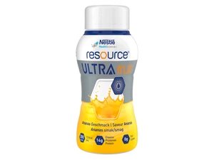 Resource Ultra Fruit, klar næringstilskudd med ekstra protein, Ananas, 4x200 ml