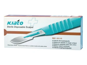 Kiato Plus steril skalpell i rustfritt stål nr. 10 10 stk
