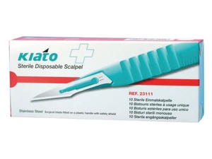 Kiato Plus steril skalpell i rustfritt stål nr. 11 10 stk