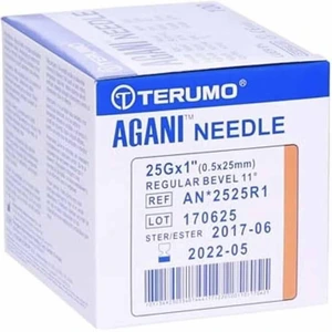 Terumo Agani kanyle 0,5×25 mm 25G × 1" – 100 stk