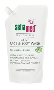SebaMed Olive Face & Body Wash refill, 1000 ml