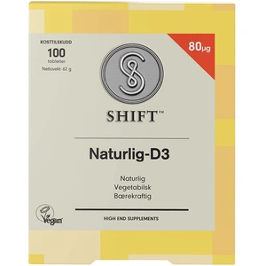 SHIFT Naturlig D3 80µg 100 Tabletter