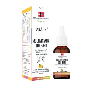 Dråpe multivitamin barn appelsin dråper, 30 ml