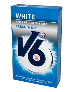 V6 white fresh mint