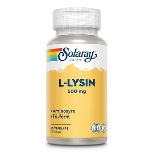 Solaray L‑lysin 500 mg 60 kapsler – Essensiell aminosyre for immunforsvar, hud og vevsreparasjon