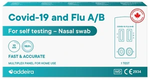 Addeira selvtest for covid-19 og influensa A/B 1 stk