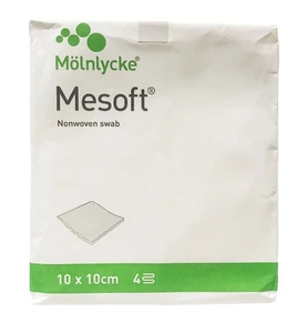 Mesoft usterile kompresser 10x10cm 100 stk