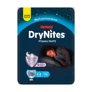 DryNites bleie gutt 3-4 år (12-21 kg) 16 stk