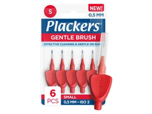 Plackers Gentle Brush mellomromsbørster 0,5mm S 6 stk