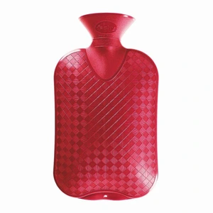 Fashy Varmeflaske, 2 liter, rød, 1 stk.
