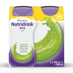Nutridrink Jucy næringsdrikk eple 4x200 ml