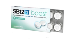 SB12 boost tyggegummi eukalyptus white