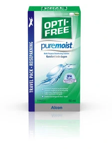 Opti-Free Puremoist linsevæske og etui reisestr 90 ml
