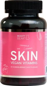 Beauty Bear Skin Vegan Vitamin, 60 velsmakende tyggetabletter