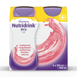 Nutridrink Jucy næringsdrikk jordbær 4x200 ml