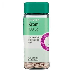 Gevita Krom 100 mcg 100 tabletter