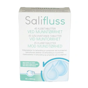Salifluss klebetabletter med mild smak av mint 45 stk