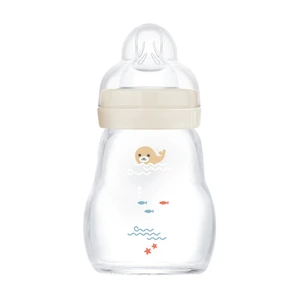 MAM Feel Good Tåteflaske Glass, Beige, 170 ml