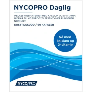 Nycopro daglig kalsium+vitD kaps
