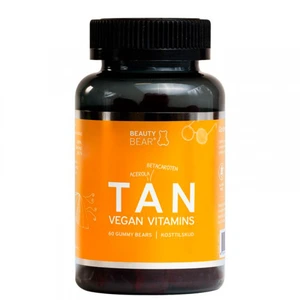 Beauty Bear Tan Vegan Vitamin, 60 velsmakende tyggetabletter