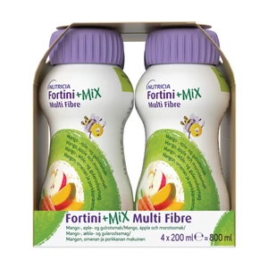 Fortini +Mix Multi Fibre næringsdrikk eple/mango/gulrot 4x200 ml