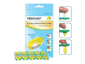 Medcoat tablettovertrekk sitrus 10 stk