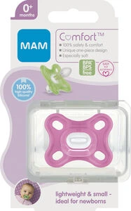 MAM Comfort narresmokk 0-3 måneder rosa 1 stk
