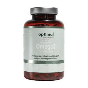 Optimal omega-3+vitamin D3 kaps 10 mikrog/600 mg