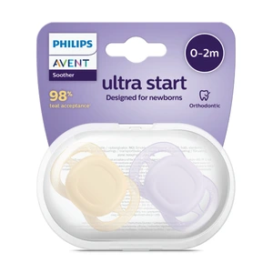 Philips Avent Ultra Start narresmokk 0-2 måneder lilla/oransje 2 stk