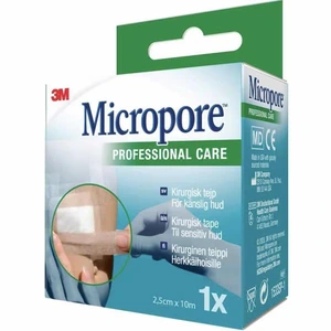 3M Micropore tape refill 2,5 cm x 10 m brun 1 stk