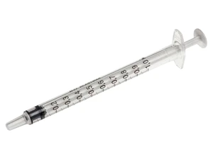 BD sprøyte 1ml luer sentrert 120 stk