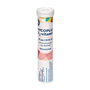 Nycoplus D3-vitamin sitron brusetab 40 mikrog