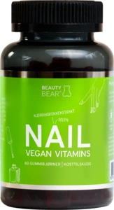Beauty Bear Nail Vegan Vitamin, 60 velsmakende tyggetabletter