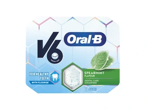 V6 Oral-B tyggegummi spearmint 17 g