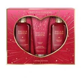 Baylis & Harding Midnight Cherry Luxury Body Trio Gift Set 800 ml