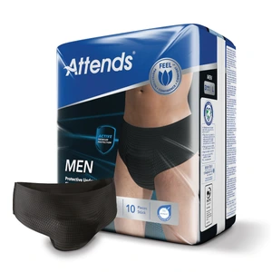 Attends Men ProtectiveUnderwear buksebleie 3L, sort farge 10 stk
