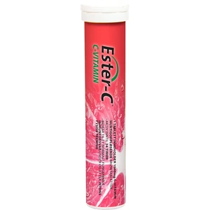 Ester-C C-vitamin 1000 mg, Appelsinsmak, 20 brusetabletter