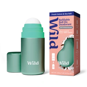 Wild Roll On Cotton & Seasalt antiperspirant startpakke 1 sett