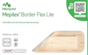 Mepilex Border Flex Lite bandasje 5x12,5cm 5 stk